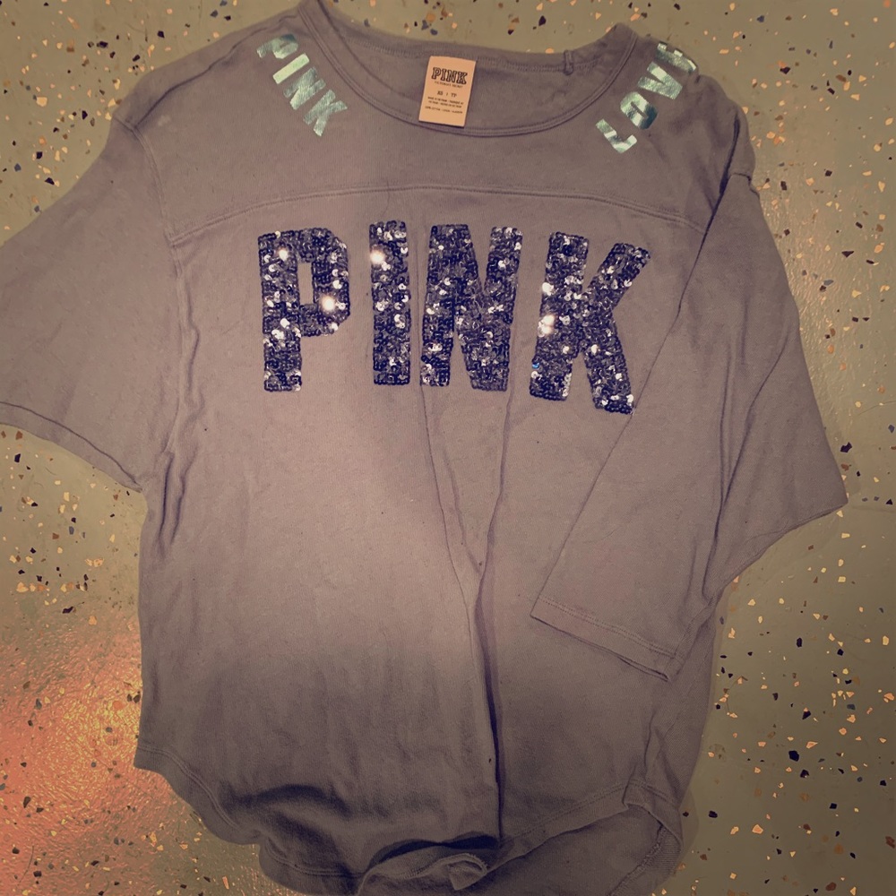 Pink by Victoria secret half sleeve top